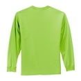 thumbnail image 3 of Port & Company Long Sleeve TShirt with Pocket (PC61LSP) Lime, XL, 3 of 5