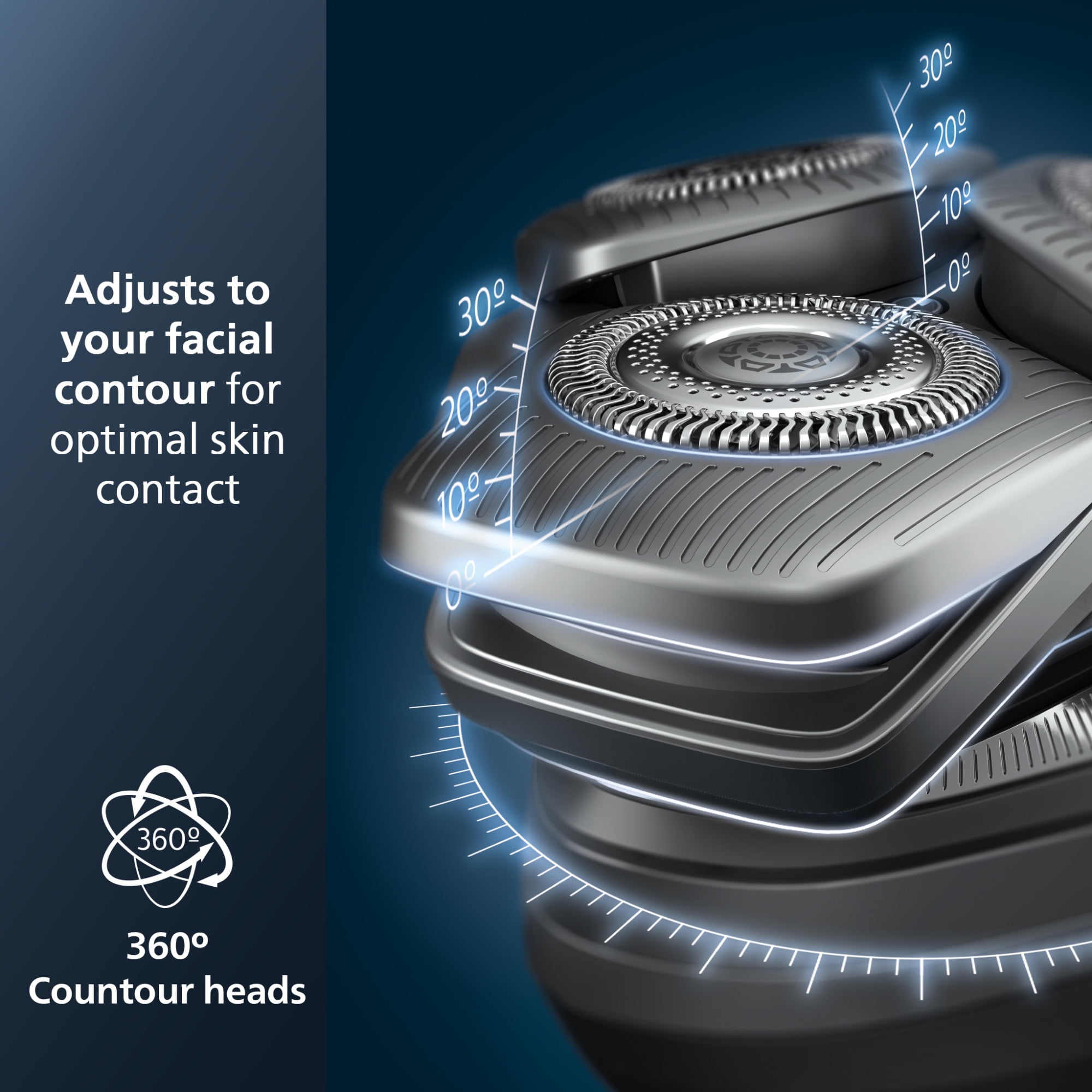 Philips Series 9000, Wet & Dry Electric Shaver, Ice Blue, S9982/50