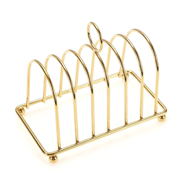 Soporte para pan, pan tostado, soporte para alimentos, decoración de encimera, estante para hornear Oro
