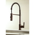 thumbnail image 2 of Gourmetier LS8775DL Robinet de Cuisine Continental avec Pulvérisateur Rétractable, Bronze Huilé, 2 of 2