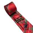 thumbnail image 4 of Juego de corbata Barry.Wang a cuadros para hombre con pañuelo, 4 of 7