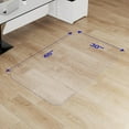 thumbnail image 3 of Mudeela  Office Mat for Hard Floor, 30"×48" Office Computer Desk Chair Mat, Transparent PVC, Transparent, 3 of 8