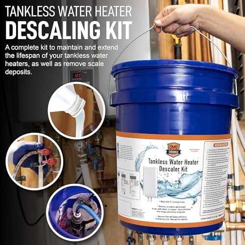 How To Clean Tankless Water Heater Descaling Maintain Tankless