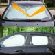 thumbnail image 5 of 6 piezas plegables plateadas reflectantes para parabrisas de coche, parasol, cubierta protectora con ventosa, parasol, cortina, herramientas, 5 of 5