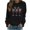 Black, variant on Women Fall Clothes Festive Wine Glass Print Sweatshirt Long Sleeve Round Neck Pullover Christmas Top Fall Fashion Must Haves