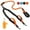 Orange, variant on Double Leash for Two Dogs - No Tangle Dog Leash 360° Swivel Reflective Double Dog Leash with Two Padded Handles, Shock Absorbing Walking Training Small Medium Large Dogs (Black,25-150 lbs)