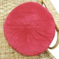 thumbnail image 2 of "Round Ottoman Outdoor Pouf Decorative Pillow Back Seat Cushion Crimson red- 22" Diameter", 2 of 5