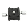 thumbnail image 2 of Tripod Plate Clamp, Quick Release Mount Adapter Double Layer Design Double Sided Design  For Camera Tripod, 2 of 8