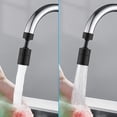 thumbnail image 4 of Swivel Faucet Aerator, Filter Saver Kitchen Faucet Head 2 Modes Adjustable Sprayer - for Faucets with External Thread Nozzle M24 Internal Thread(Black), 4 of 5