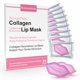 thumbnail image 1 of Bukamkom Máscaras de labios de colágeno a granel (20 piezas/caja) Hoja de máscara de labios Cuidado de labios para reducir los labios oscuros y las líneas de labios para eliminar la humedad de la piel, 1 of 5