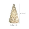 thumbnail image 3 of Adornos Navideños de Cristal con Led | Luz de Árbol de Navidad de Escritorio Acrílica | Irrompible y Reutilizable | Luz Blanca Cálida | 1 Luz de Árbol de Navidad, 3 of 3
