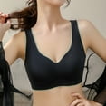 thumbnail image 3 of Sports Bra Women Convertible Bra Feature V-Neck No Underwire Bra Style W-929 Black L, 3 of 3