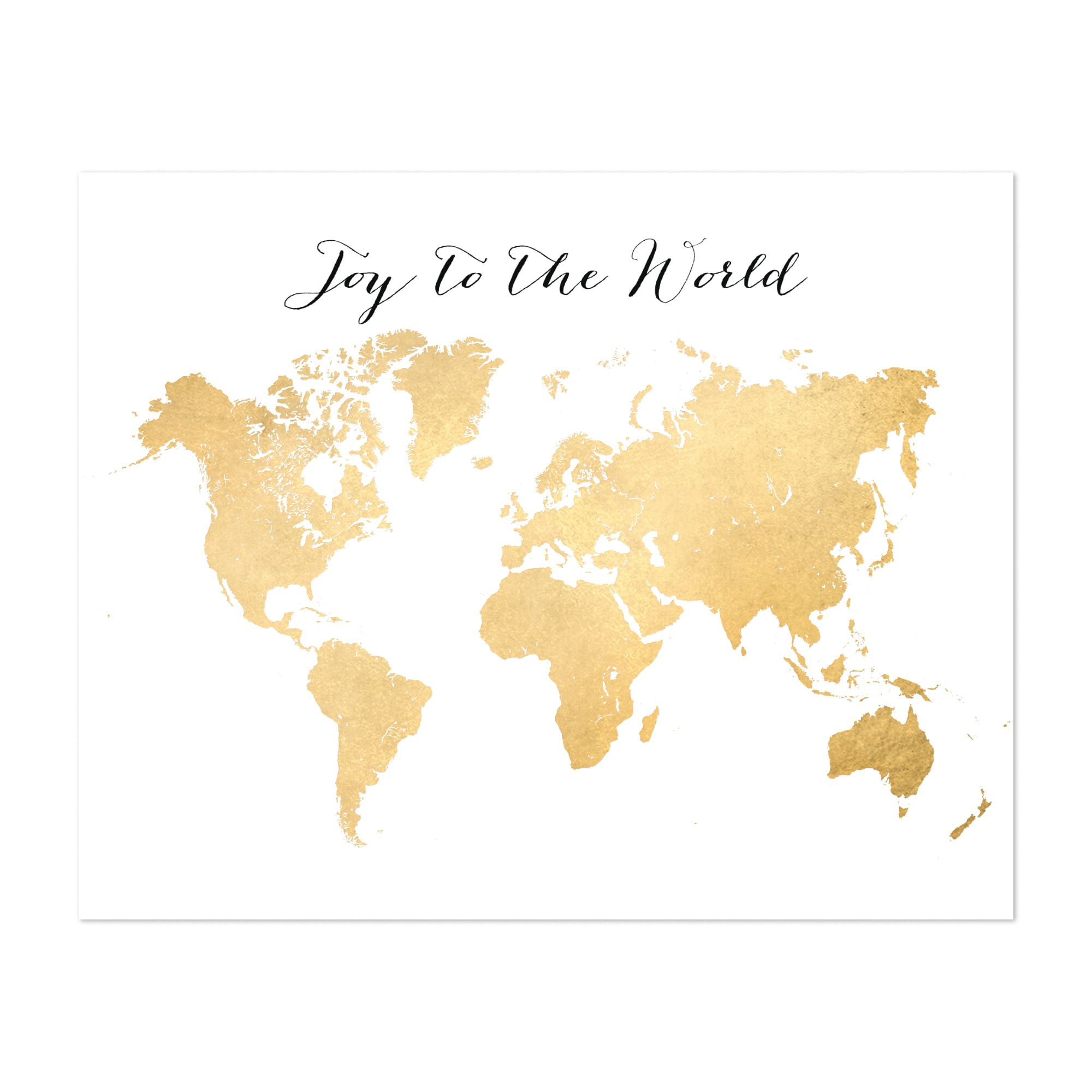 Joy to the World 16x20 Digital Print | Navy Holly Wreath Christmas