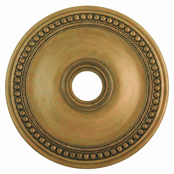 Livex Lighting Wingate Ceiling Medallion in Hand Painted Antique Gold Leaf