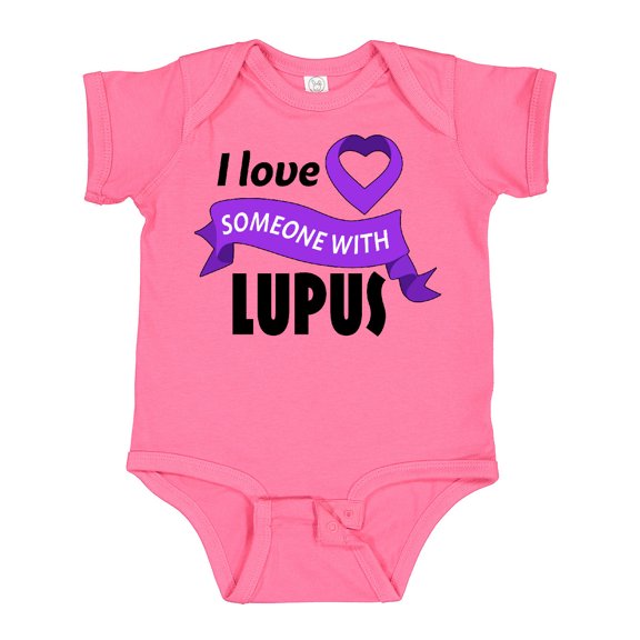 Inktastic I Love Someone with Lupus Boys or Girls Baby Bodysuit