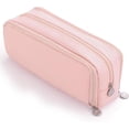 thumbnail image 1 of Estuche con Compartimentos para Oficina, Bolsa de Lápices, Organizador de Cosméticos (Rosa), 1 of 4