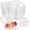 40, variant on 40 Pack Clear Hinged Plastic Containers Sturdy To Go Clamshell Food With Lids Disposable Take Out Boxes For Desserts Cake Slices Sandwich Salad Cookies (7.2 * 4.7 *3 Inches)
