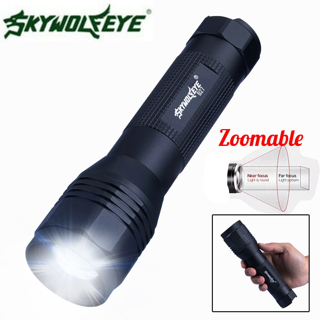 Waterproof Pocket LED Flashlight Zoomable LED Torch Mini Penlight Light MT 