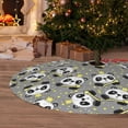 thumbnail image 6 of Yiaed Panda With Crown And Stars Print Christmas Tree Skirt , Tree SkirtsTree Mat for Christmas Winter Holiday Indoor Decorations-36", 6 of 7