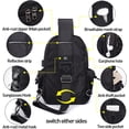 thumbnail image 5 of Small Black Sling Crossbody Backpack Shoulder Bag for Men Women, Waterproof Small Sling Bag for Men Crossbody Bag Men Small Backpack Men Purse Sling Bag Backpack for Men Women Hiking, 5 of 5