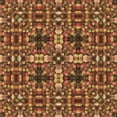 thumbnail image 1 of Ahgly Company Tapis de Zone Carré Orange Lavable en Machine, 6 Pieds Carré, 1 of 7