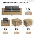 thumbnail image 3 of Merluxy 5-Piece Patio Sofa Set with Coffee Table, Outdoor Conversation Set for Balcony/Poolside, 3 of 9
