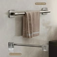thumbnail image 3 of Mosiee Non Perforated Suction Cup Wall Mounted Towel Rail Holder Bathroom Storage Rack, 3 of 9