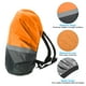 thumbnail image 3 of Cubierta de mochila impermeable Uxcell de 30-40L con correa ajustable y tiras reflectantes, tamaño M, gris y naranja, 3 of 5