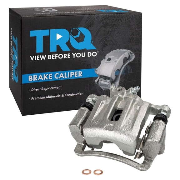 TRQ Rear Right Brake Caliper w/Bracket Passenger Side Compatible with 2012-2015 Chevrolet Captiva Sport 2007-2017 Equinox 2010-2017 GMC Terrain 2007-2009 Pontiac Torrent 2008-2010 Saturn Vue