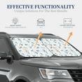 thumbnail image 4 of Fotbe Scarf Bear 2-Piece Car Windshield Sun Shade | Sun Blocker for Car Windshield | Foldable Automotive Interior Accessories for Sun Protection-Small, 4 of 7