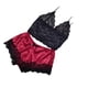 thumbnail image 2 of Puntoco Ropa de dormir para mujer Pijama sexy de encaje negro con retazos de encaje para mujer y ropa de casa sexy para mujer, 2 of 3