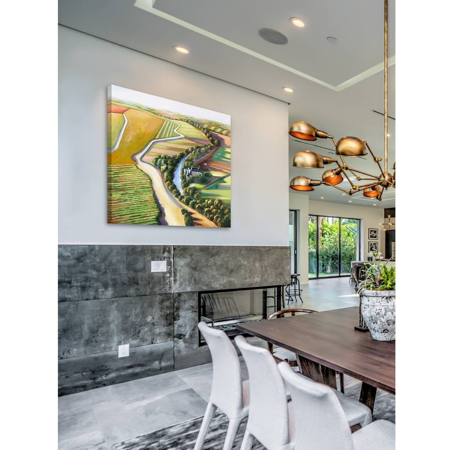 "Mystic Chateau" Painting Print on Wrapped Canvas