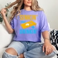 thumbnail image 2 of Fun Cornhole Game Lovers Sinkin' and Drinkin', Violet Comfort Colors T-Shirt, 3XL, 2 of 3