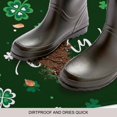 thumbnail image 2 of Lucky Ireland, Door Mat Indoor Outdoor, St. Patrick's Day Spring Shamrock Green Non Slip Welcome Mat with Rubber Backing, Absorbent Fabric Front Door Mats Entryway Rug for Home Patio Entrance 16"x24", 2 of 8