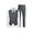 Grey Vest Set, variant on Boys Suit for Kids Toddler Boy 4-Piece Wedding Tuxedo Suits Vest and Pants Set