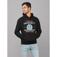 thumbnail image 2 of Emoji University Drama Club - Retro Smile Emoji Men's Hoodie, 2 of 4