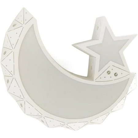 

Aohuada Unique Design Style Home LED Hanging Lamp Modern Flush Mount Ceiling Light Star-Moon Shaped Dimmable Acrylic Lampshade with Remote Control