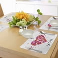 thumbnail image 4 of Ambesonne Butterfly Place Mats Set of 4, Heart Love, Standard Size, Multicolor, 4 of 6