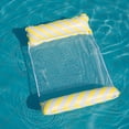 thumbnail image 5 of Foldable Floating Water Hammock Float Lounger Inflatable Pool mat Floating Bed Chair Swimming air mattress Pool accessories Blue, 5 of 5