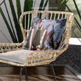 thumbnail image 3 of Three Women Throw Pillow with Removable Cover in Sky Blue Green Brown 16x16, 3 of 4