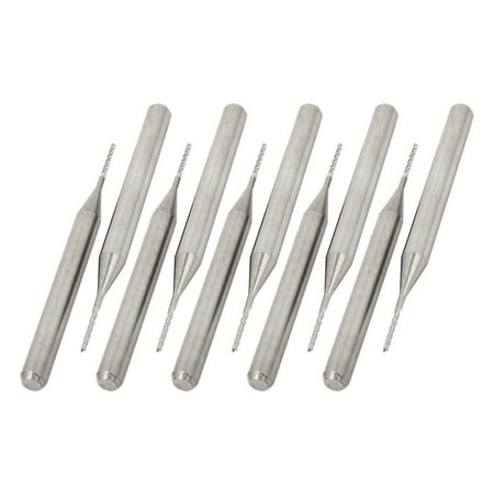

Unique Bargains 10pcs 3.175mm Shank 0.7mm Cutting Dia Tungsten Carbide PCB End Mill Cutter Tool