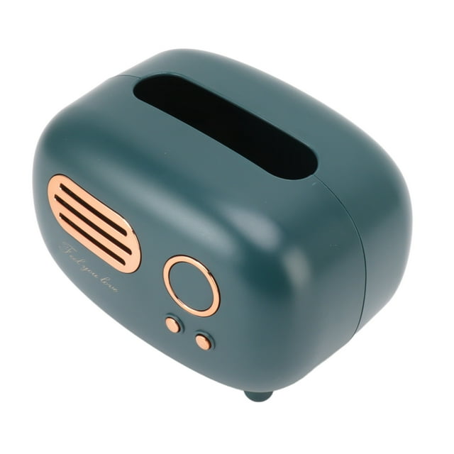 Funda para caja de pañuelos con forma de radio retro, caja de pañuelos con forma de radio retro, caja de pañuelos con forma de radio retro, caja de pañuelos diseñada para durar
