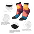 thumbnail image 5 of Rocae Neon Sunset Cyberpunk Cityscape for Premium Adult Socks,Comfortable, Breathable, and Durable Socks, Perfect for Everyday Wear, 5 of 7