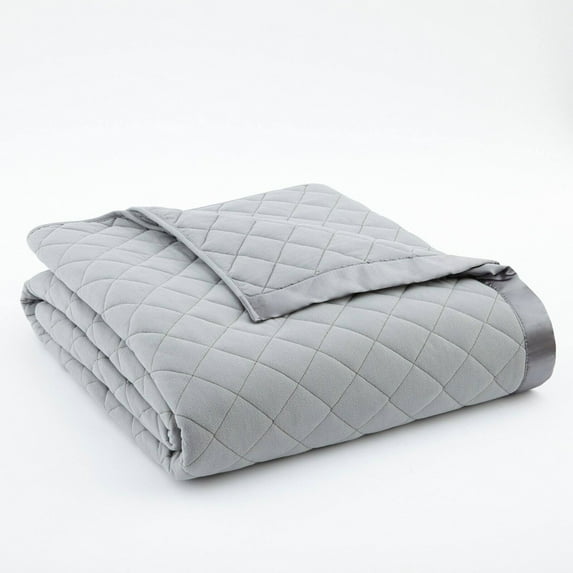 Shavel Home Products Quilted Blanket, Twin, Greystone