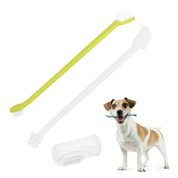 10Pk Dog Cat Dental Toothbrush Dual End Oral Care Canine Tooth Brush Hygiene Pet