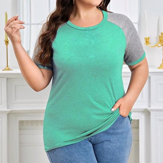 Vergoodr Women Plus Size T-shirts Casual Tank Tops Summer