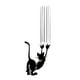 thumbnail image 1 of Ounissouiy Adhesivo de pared de gato para puerta, Fondo de sala de estar, calcomanías de arte Mural, pegatinas autoadhesivas divertidas extraíbles Decoración del hogar Ounissouiy HA077110-00B, 1 of 6