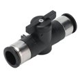 thumbnail image 3 of Pneumatic Ball Valve, High Strength  Airtightness Push To Connect Straight Union Ball Valve  For Pneumatic Tools For Air Piping, 3 of 8