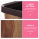 thumbnail image 3 of WRISTBIQUE Papelera De De Madera Falsa Para Dormitorio Reciclable Y Lavable Color Café, 3 of 6