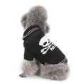 thumbnail image 6 of Halloween Dog Sweaters Sets Black Skull and Bones Boo Puppy Dog Clothes Pet Knitwear for Dog Cat Pet Costume-L, 6 of 7
